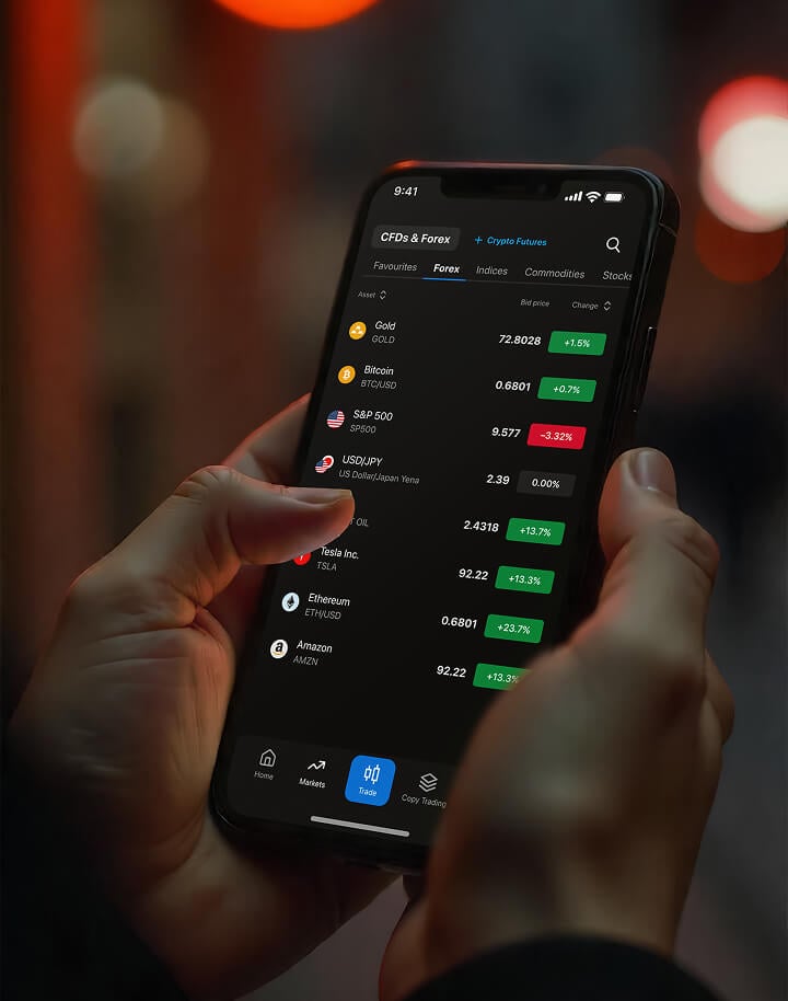 Trade Crypto, Forex, Gold and more